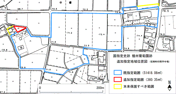 葡萄園跡位置図